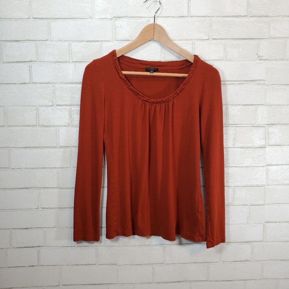 Talbots orange‎ long sleeve top